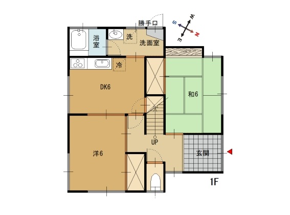 福来 貸家 画像1