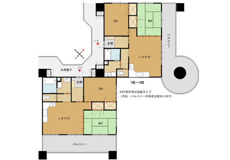 アピスカワイ 2LDK 画像1 アピスカワイ 2LDK 画像1