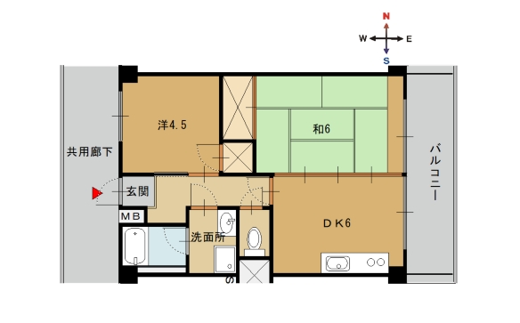 フラットリバーサイド 201 画像1 フラットリバーサイド 201 画像1