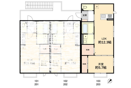 【築浅】オータムクレール 103 画像1 【築浅】オータムクレール 103 画像1