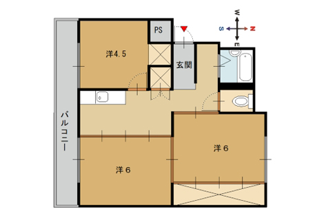 ヴィラナリー舞鶴　145号室 画像1