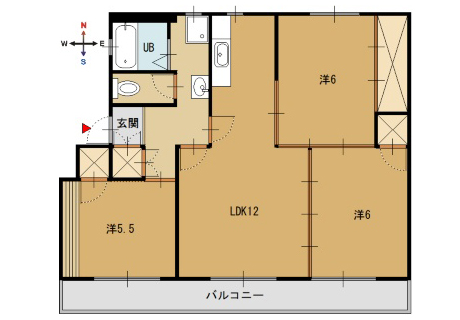 ヴィラナリー舞鶴　144号室　 画像1