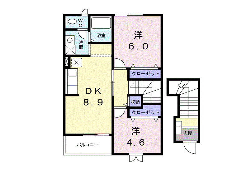 プロムナード・ソレイユB 201号室 画像1