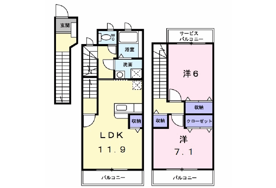 メゾンプラティーク　203号室 画像1