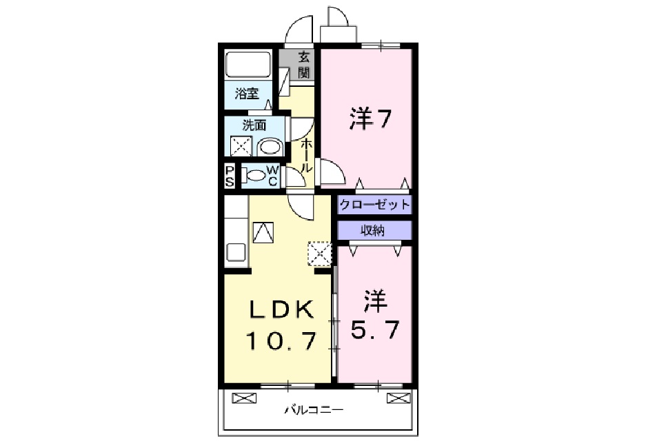 クレアール野瀬A 102号室 画像1 クレアール野瀬A 102号室 画像1