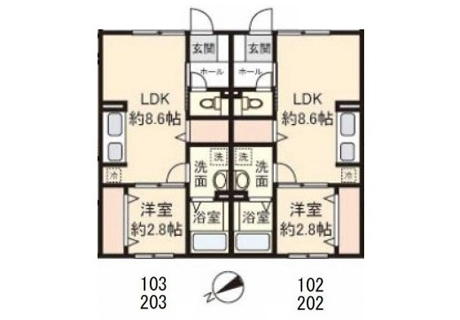 【新築】シャ・ノワール 1DK (102号室・103号室) 画像1