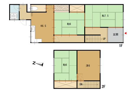 余部下貸家 画像1