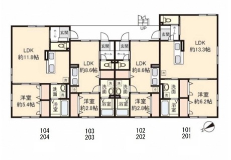 【新築】シャ・ノワール 1LDK  (201号室) 画像4