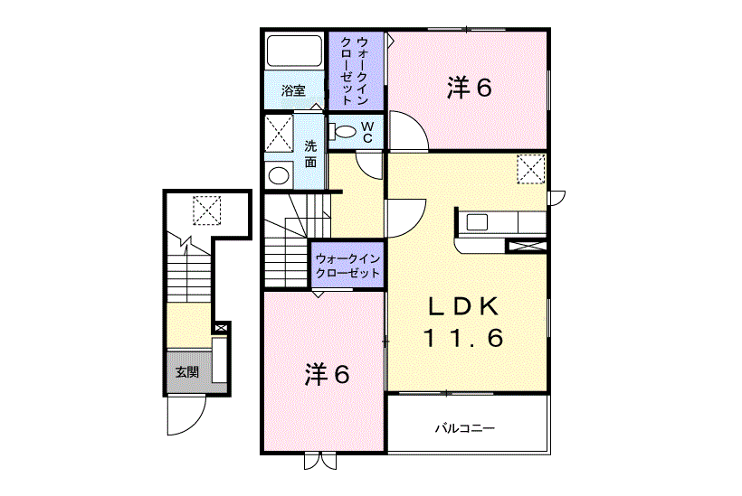 カルム ジェルメ 202号室 画像1