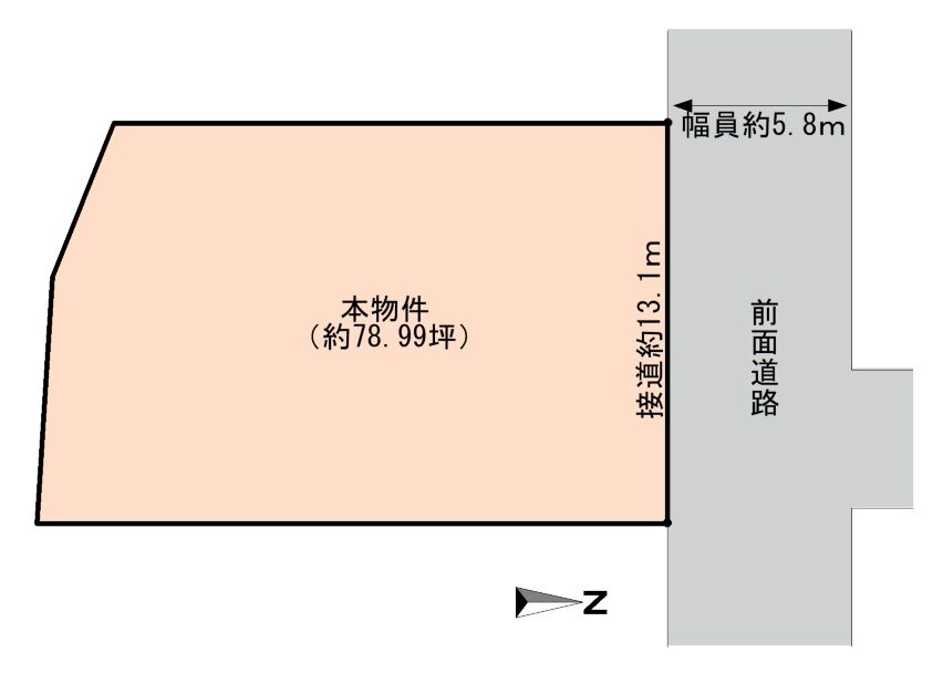 余部上売土地 画像1