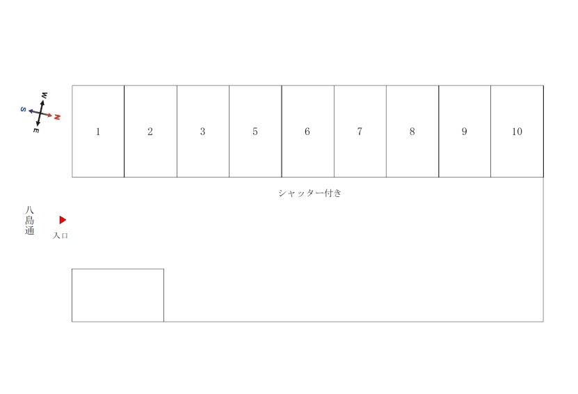 浜448月極駐車場　シャッター付き 画像4