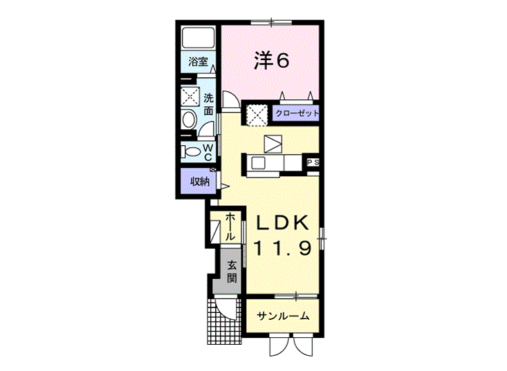 クローバーハウス　102号室 画像1