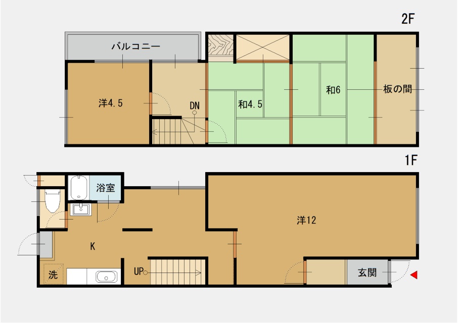松陰連棟貸家2号(右側) 画像1 松陰連棟貸家2号(右側) 画像1