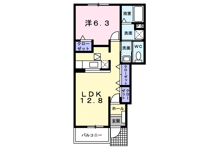 グランツ オーク 101号室 画像1