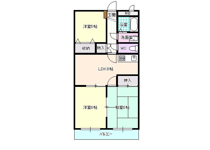 サン丸山 102号室 画像1 サン丸山 102号室 画像1