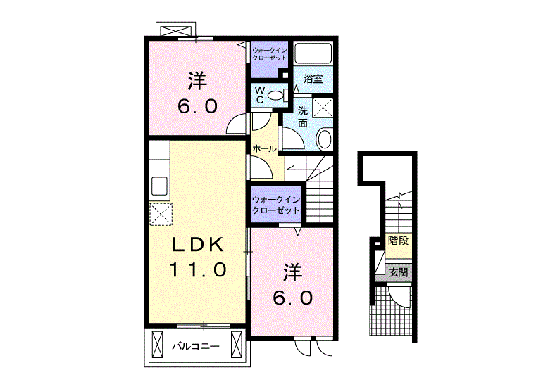 プロムローズ 201号室 画像1