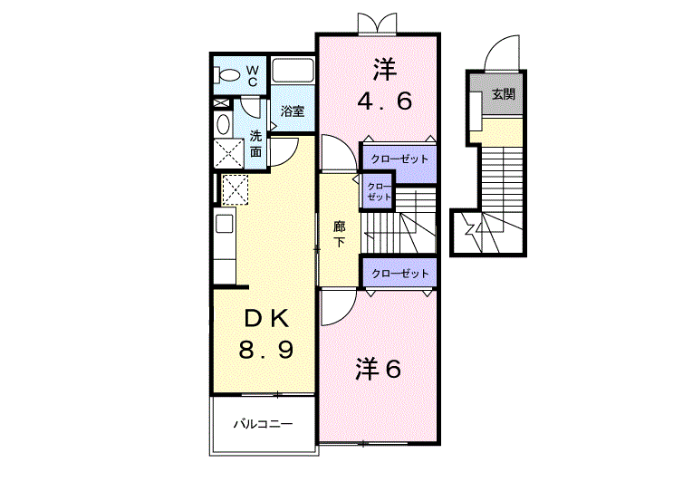 プラースⅡ 203号室 画像1