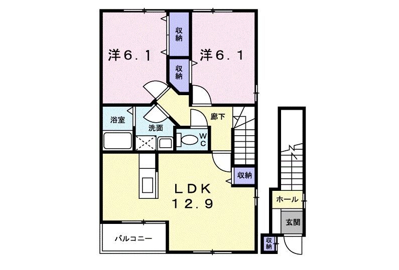 セトルフィールド 202号室 画像1