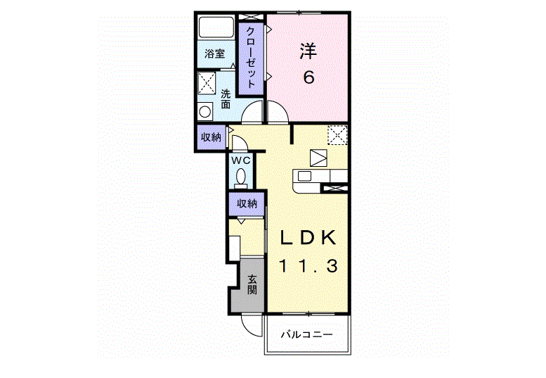 チェリーブローテ常 102号室 画像1 チェリーブローテ常 102号室 画像1