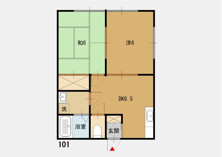 サンハイツ 101 画像1