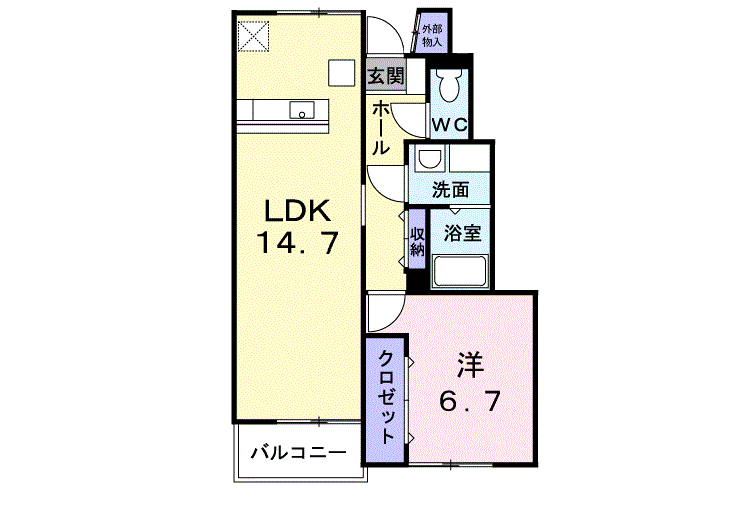 プラースⅠ 101号室 画像1