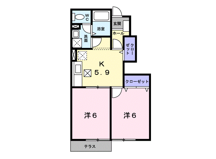プラースⅡ 103号室 画像1