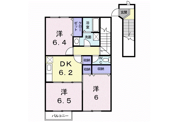 パパイヤプレースA 203号室 画像1