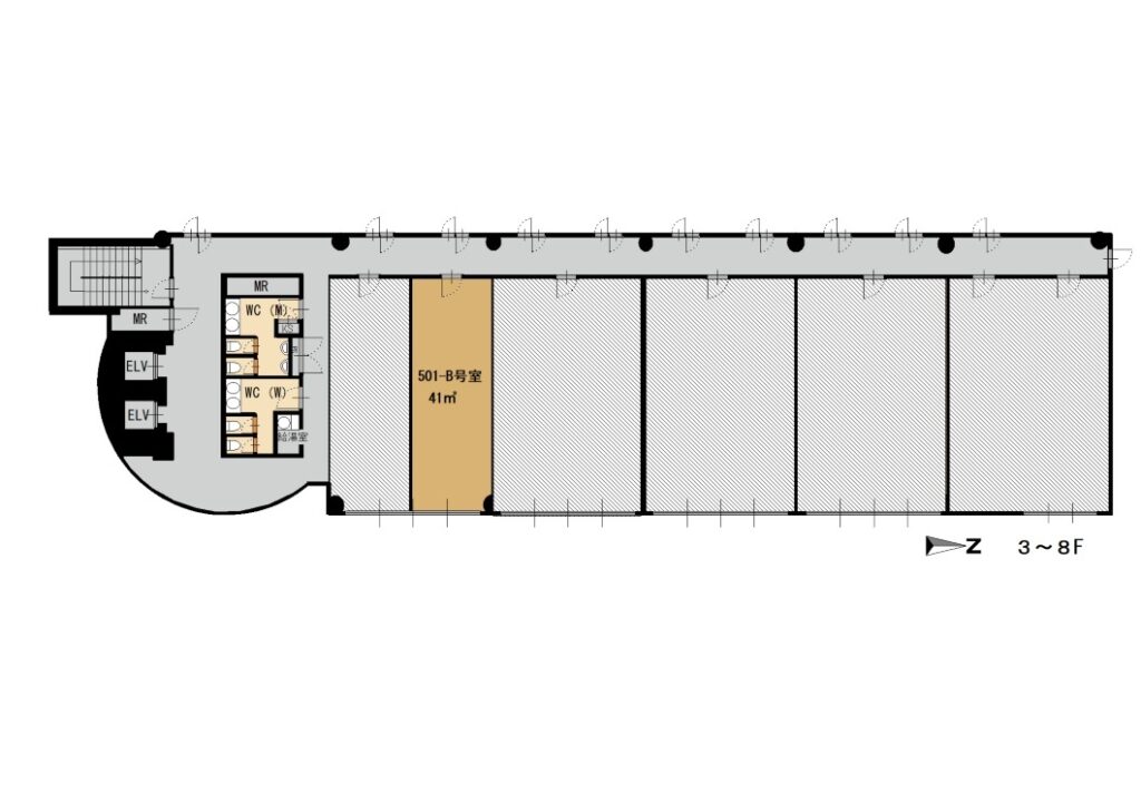 舞鶴21ビル 501-B号 画像1