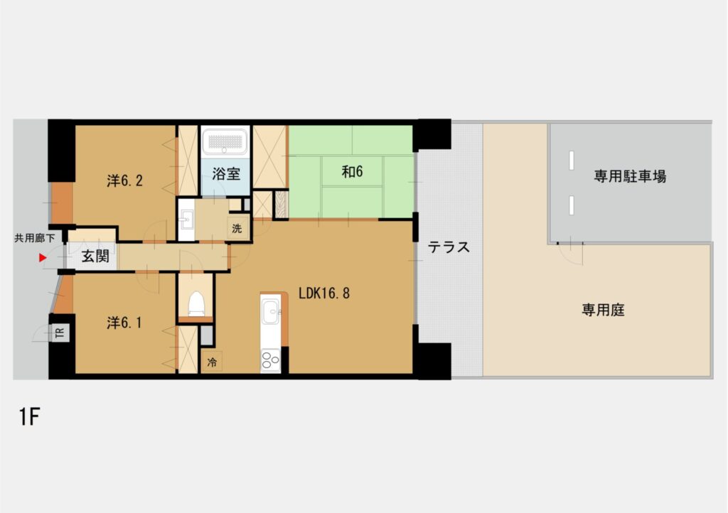 ワイズグラン舞鶴1F(専用庭・駐車場付き） 画像1