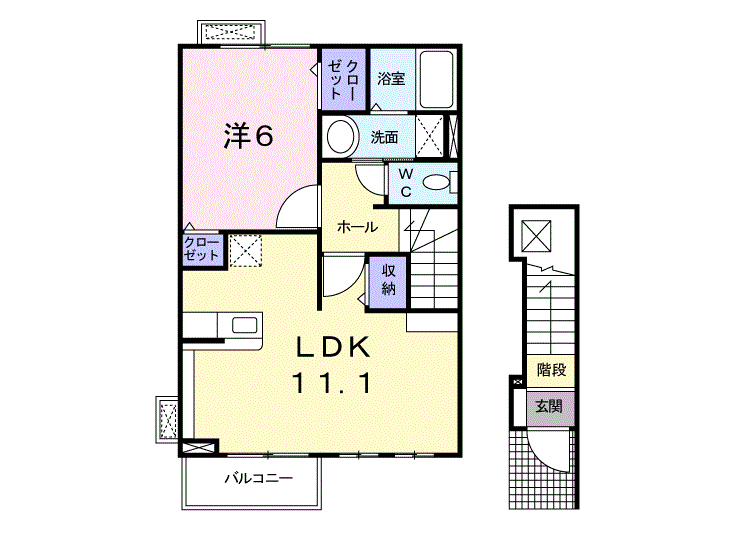 リバーサイド愛宕 201号室 画像1 リバーサイド愛宕 201号室 画像1