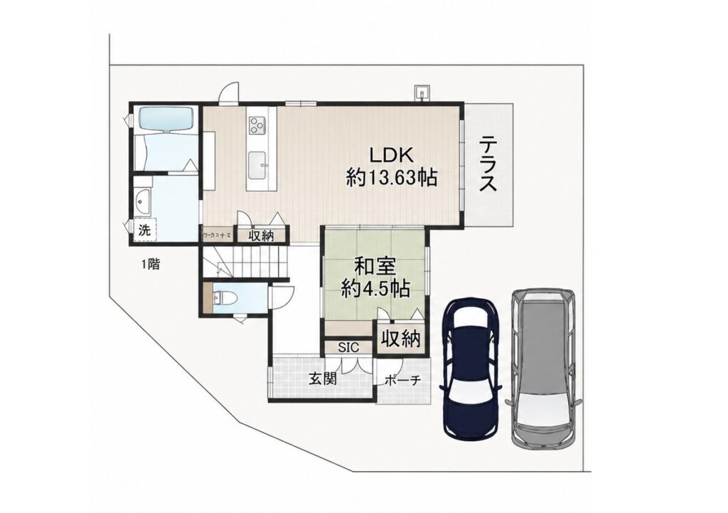女布北町中古住宅 画像1