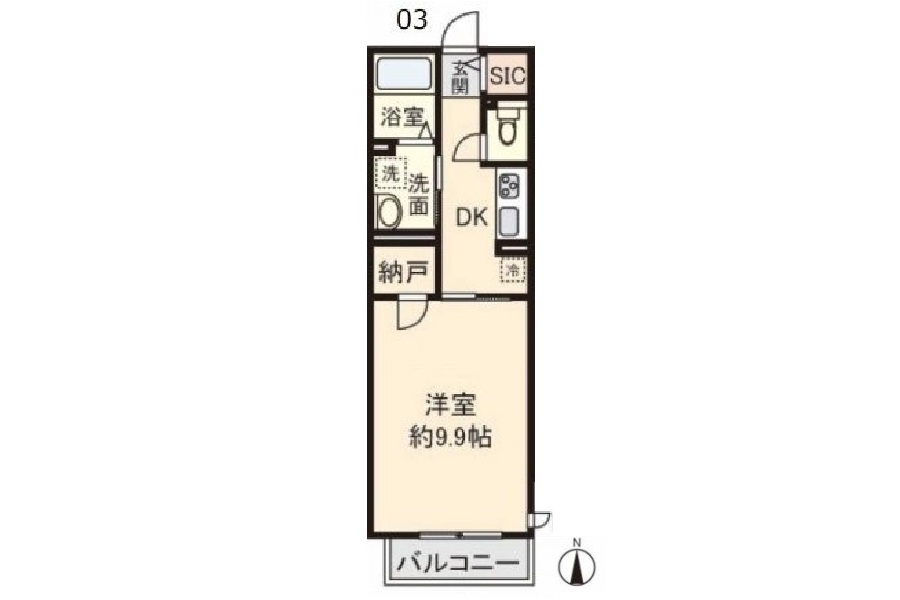 【新築】スクワール行永東 1K 103号室 画像1 【新築】スクワール行永東 1K 103号室 画像1