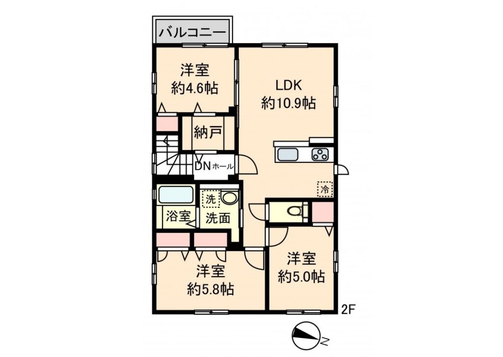 【新築】スクワールおおいⅡ 2F 画像1