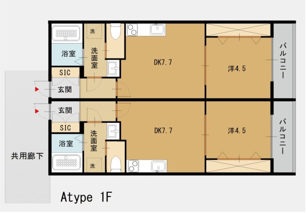 【新築】ラス・パルマス浜四条 Atype1F 画像1 【新築】ラス・パルマス浜四条 Atype1F 画像1