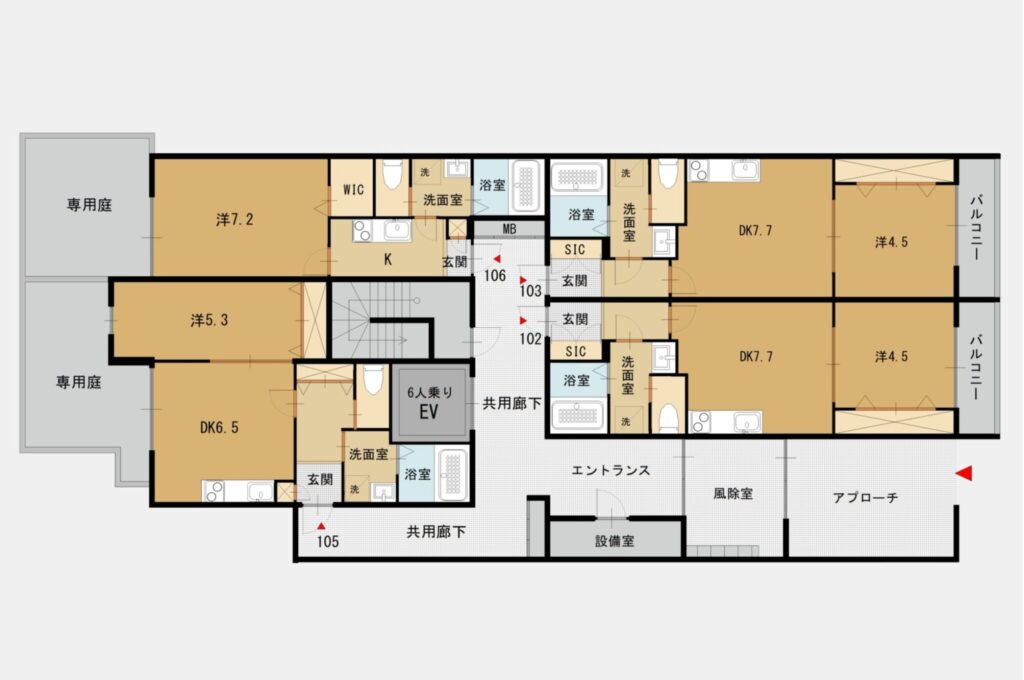 【新築】ラス・パルマス浜四条 Atype1F 画像3 【新築】ラス・パルマス浜四条 Atype1F 画像3