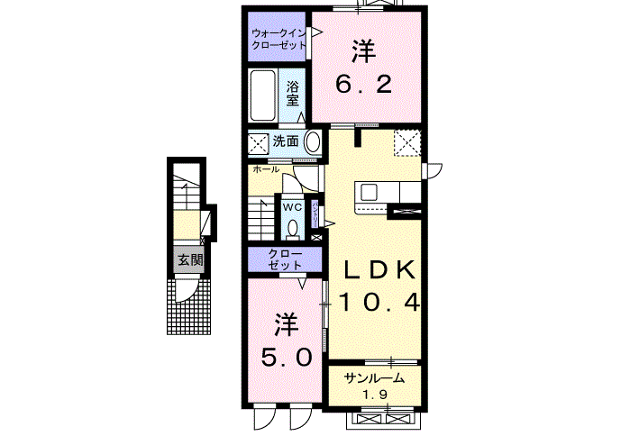 フラン ジェルメB 203号室 画像1 フラン ジェルメB 203号室 画像1